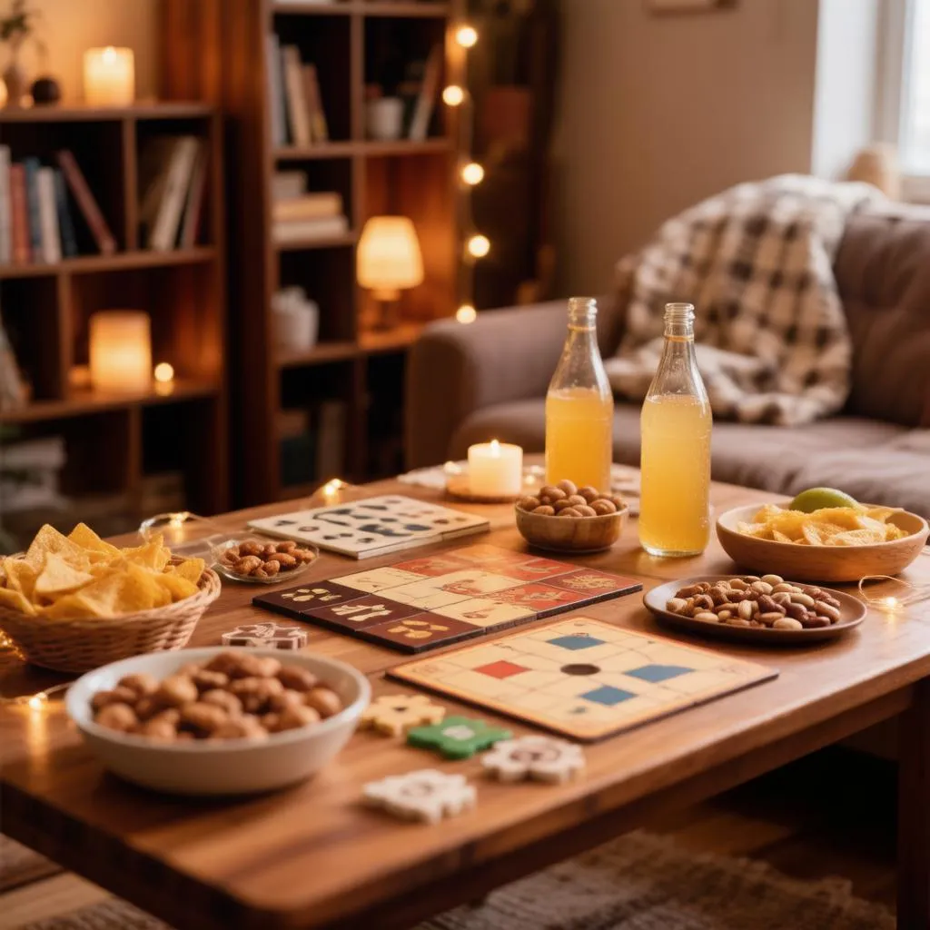 Como organizar uma noite de jogos de tabuleiro: snacks, luzes e escolhas de jogos